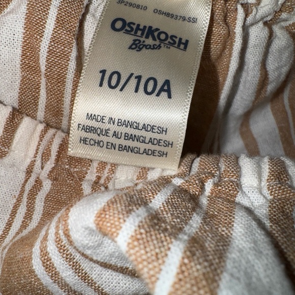 Oshkosh B’gosh Girls Striped Off Shoulder Romper - Picture 4 of 6